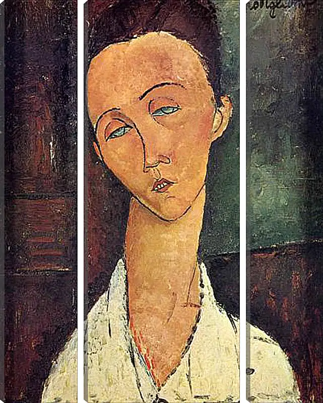 Модульная картина - Portrait of Lunia Czechowska. Луния Чеховская. Амедео Модильяни