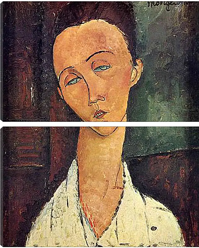 Модульная картина - Portrait of Lunia Czechowska. Луния Чеховская. Амедео Модильяни