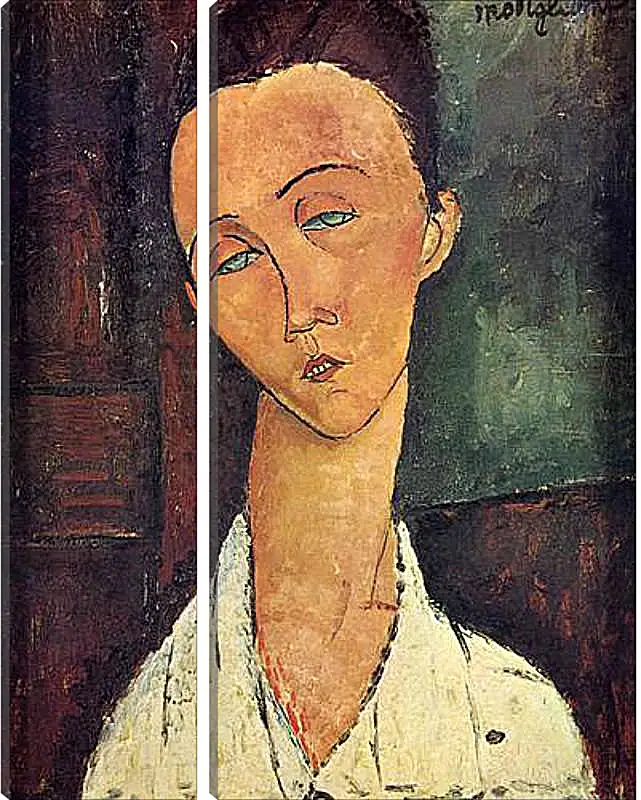 Модульная картина - Portrait of Lunia Czechowska. Луния Чеховская. Амедео Модильяни