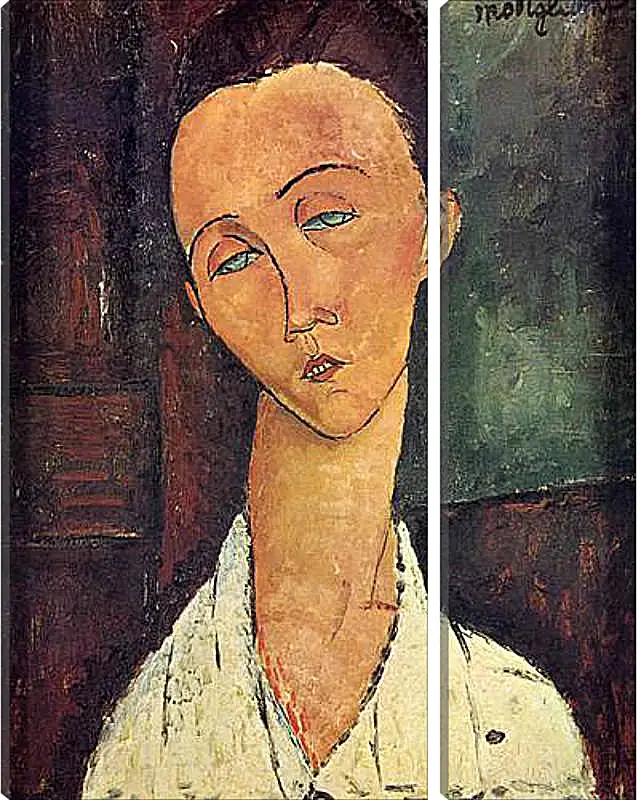 Модульная картина - Portrait of Lunia Czechowska. Луния Чеховская. Амедео Модильяни