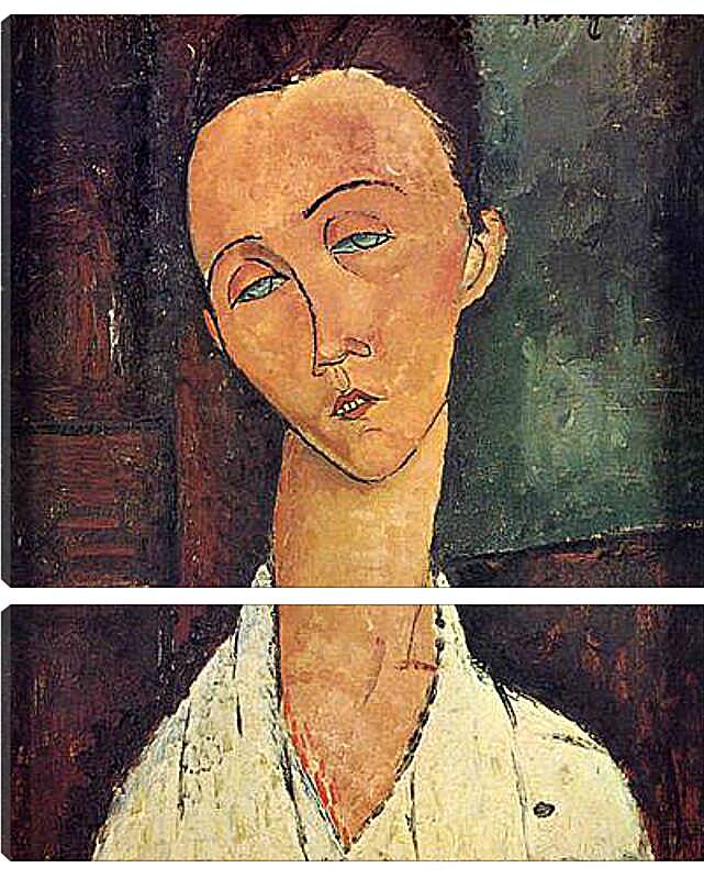 Модульная картина - Portrait of Lunia Czechowska. Луния Чеховская. Амедео Модильяни