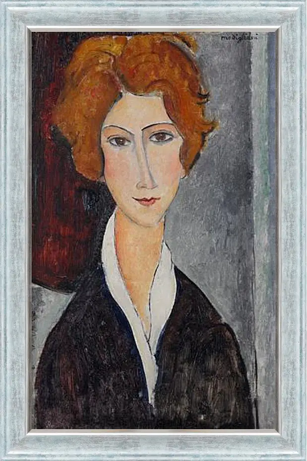 Картина в раме - Portrait de Femme. Портрет женщины. Амедео Модильяни