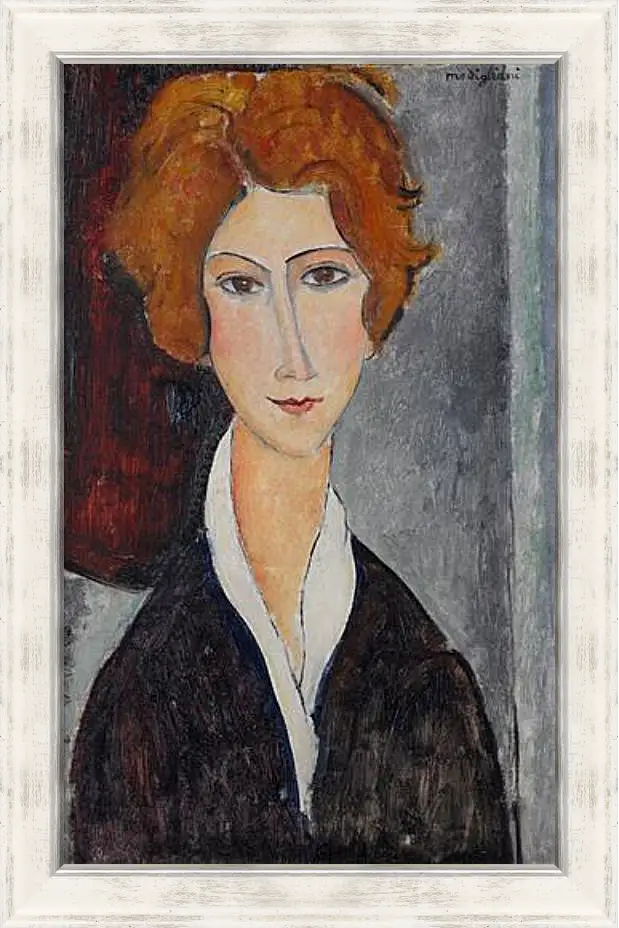 Картина в раме - Portrait de Femme. Портрет женщины. Амедео Модильяни