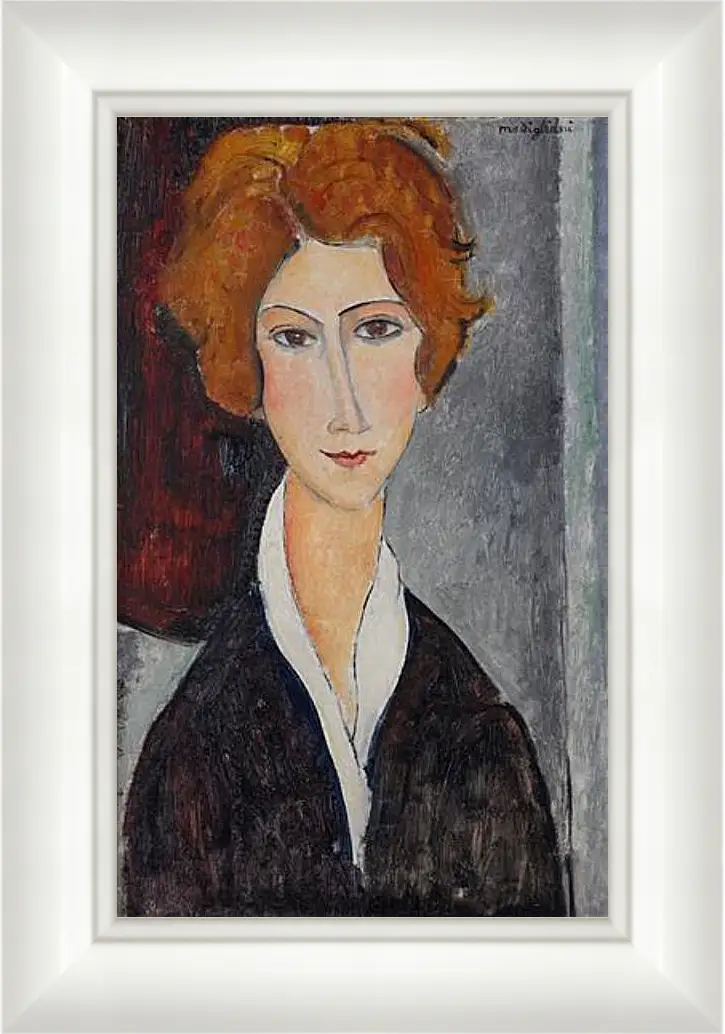 Картина в раме - Portrait de Femme. Портрет женщины. Амедео Модильяни