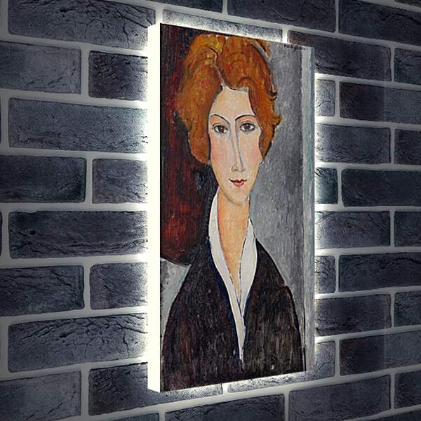Лайтбокс световая панель - Portrait de Femme. Портрет женщины. Амедео Модильяни
