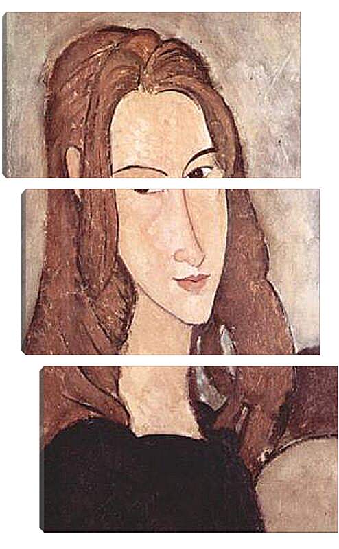 Модульная картина - Портрет Жанны Эбютерн. Амедео Модильяни