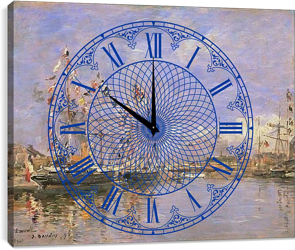Часы картина - Deauville. Эжен Буден