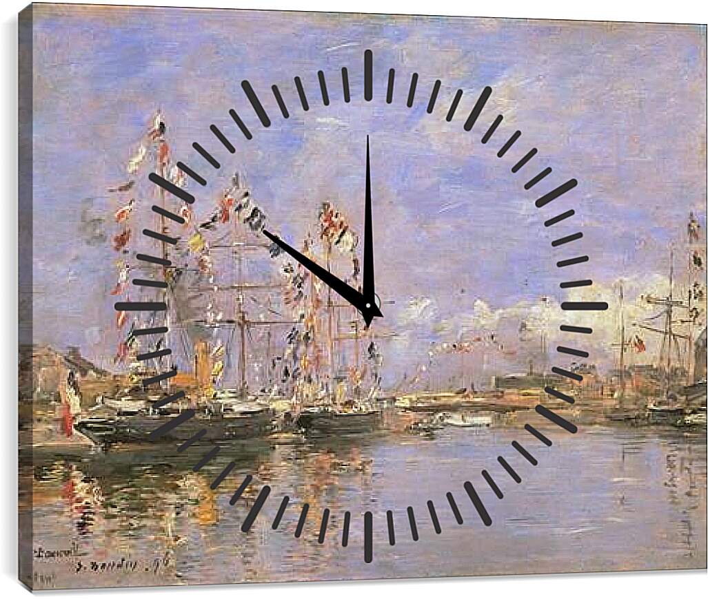 Часы картина - Deauville. Эжен Буден