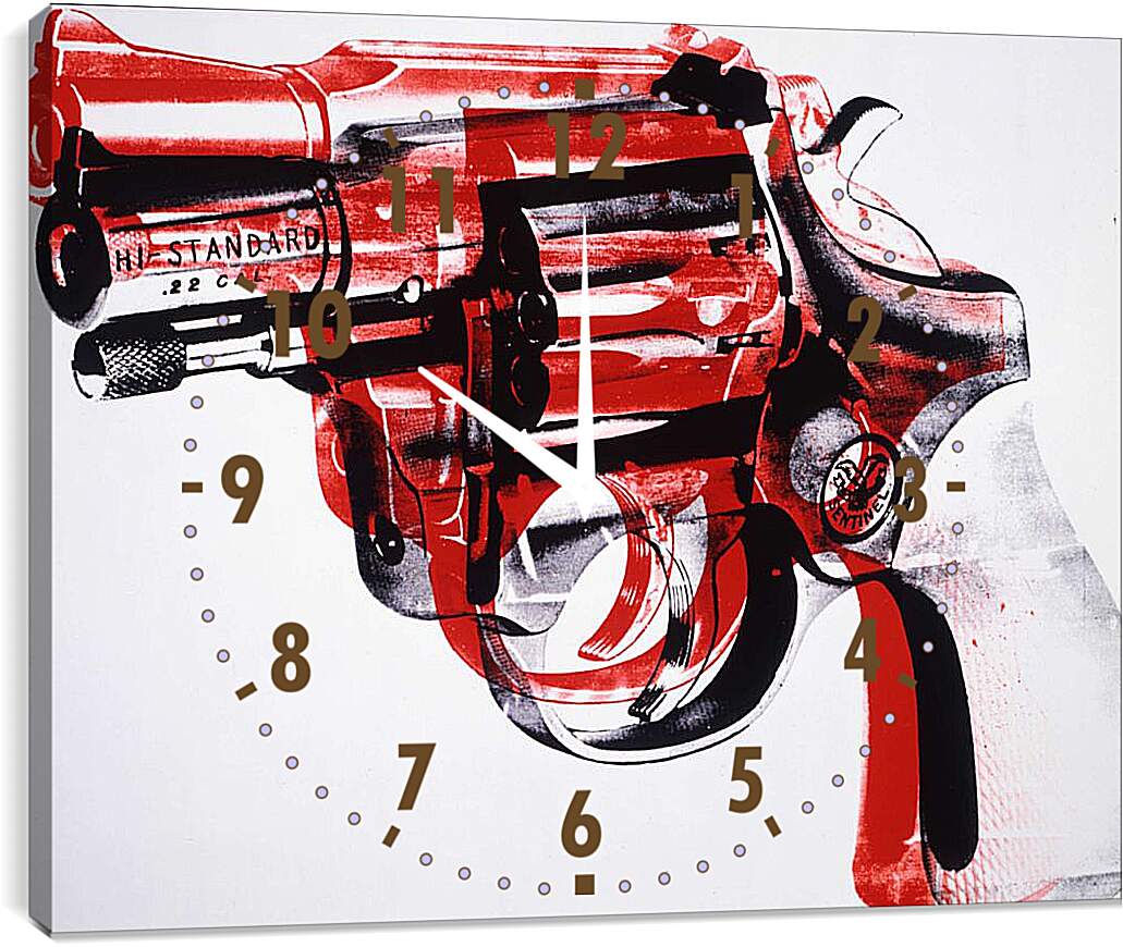 Часы картина - Револьвер