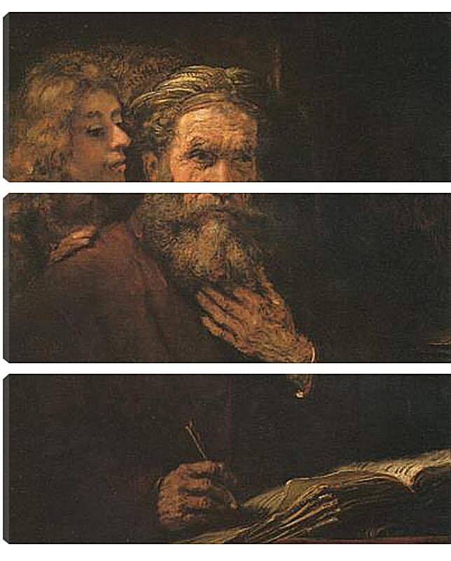 Модульная картина - Evangelist Mathaus und der Engel. Рембрандт
