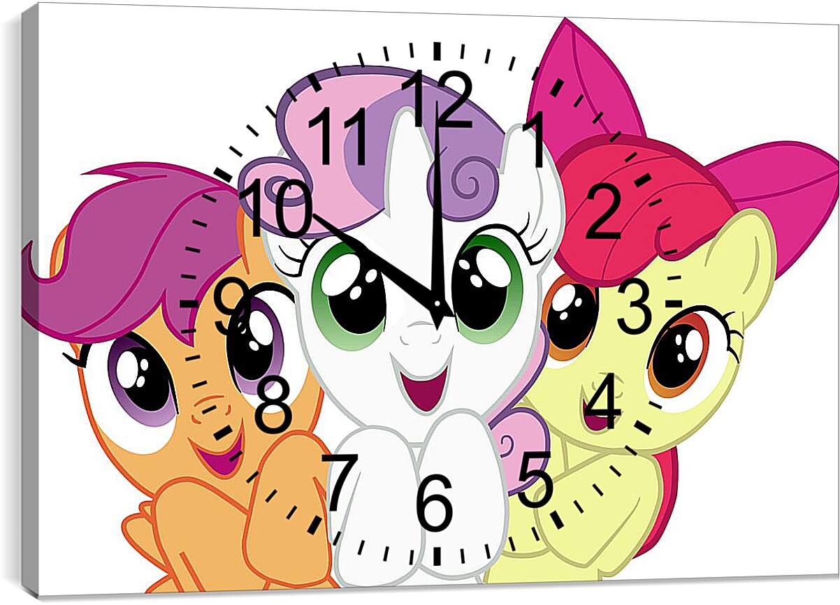Часы картина - Пони