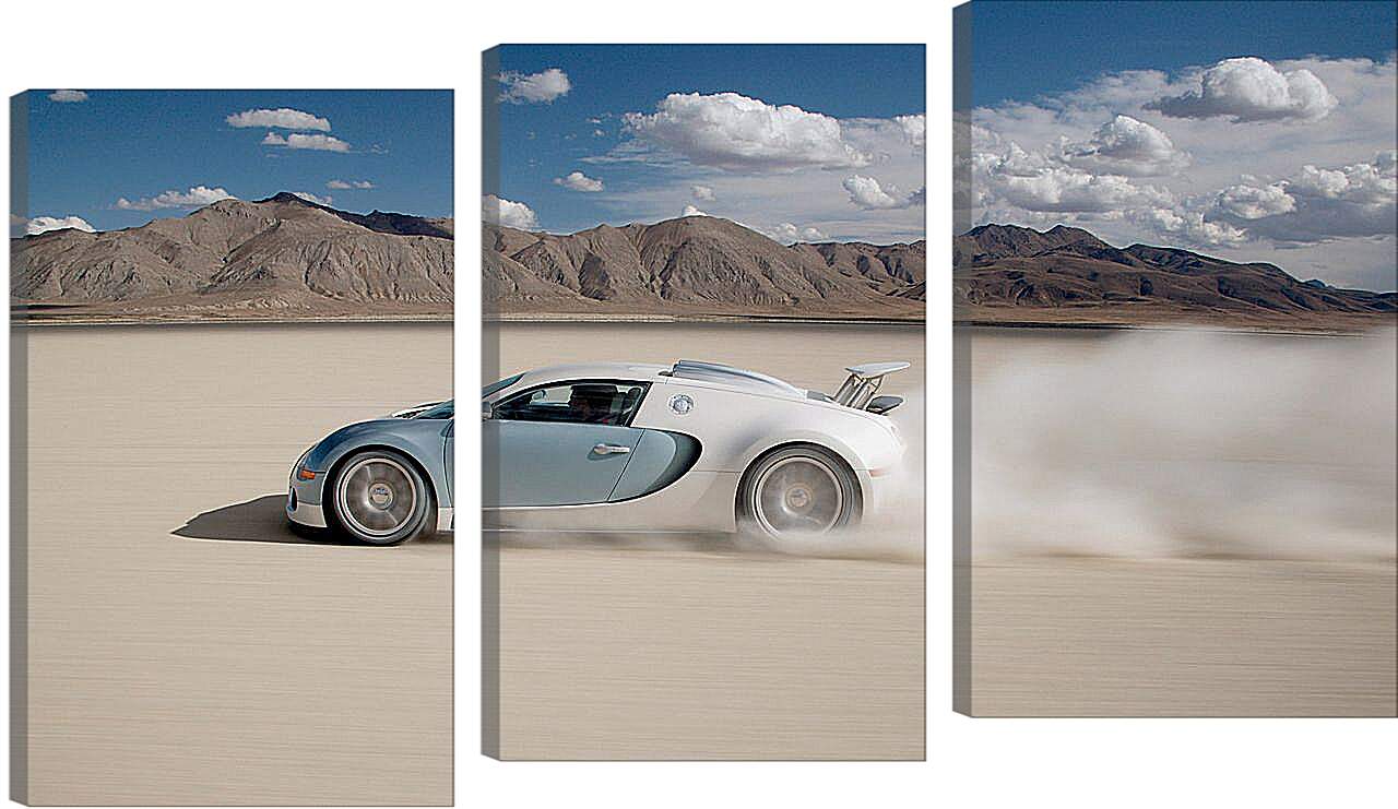 Модульная картина - Автомобиль в пустыне