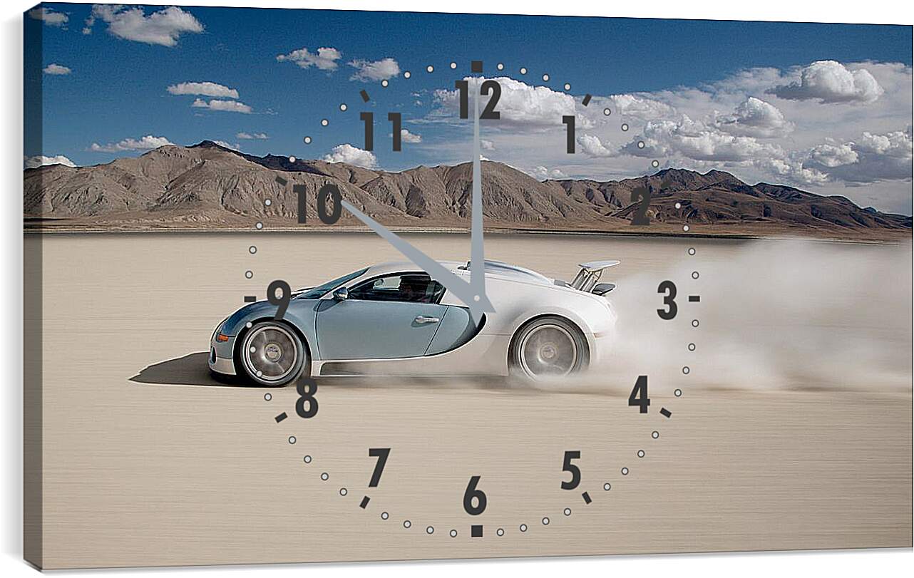 Часы картина - Автомобиль в пустыне
