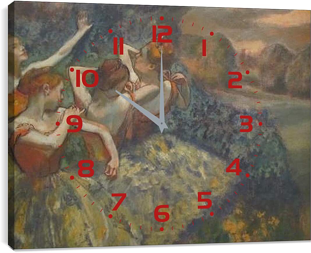 Часы картина - Балет. Эдгар Дега