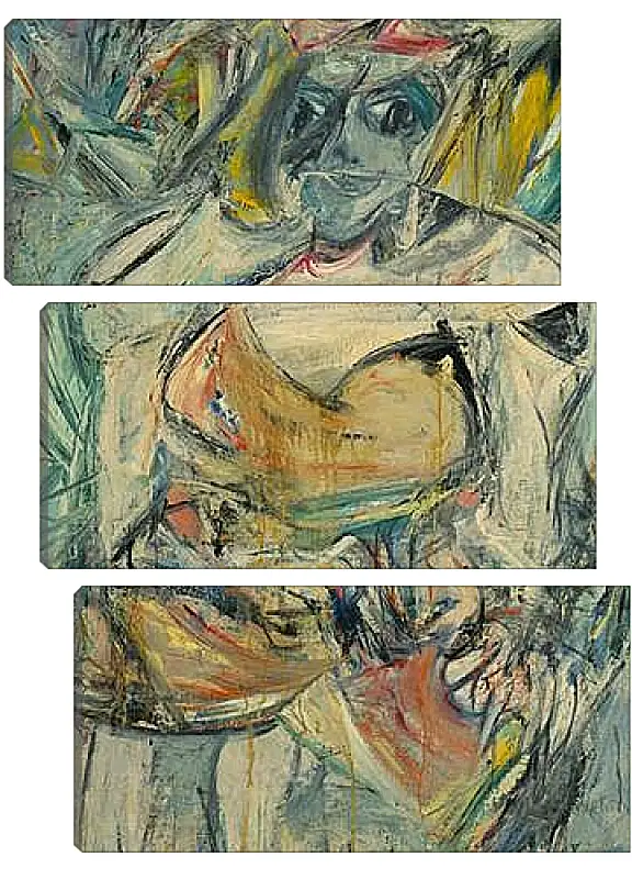 Модульная картина - Woman, II. Женщина, II. Виллем де Кунинг