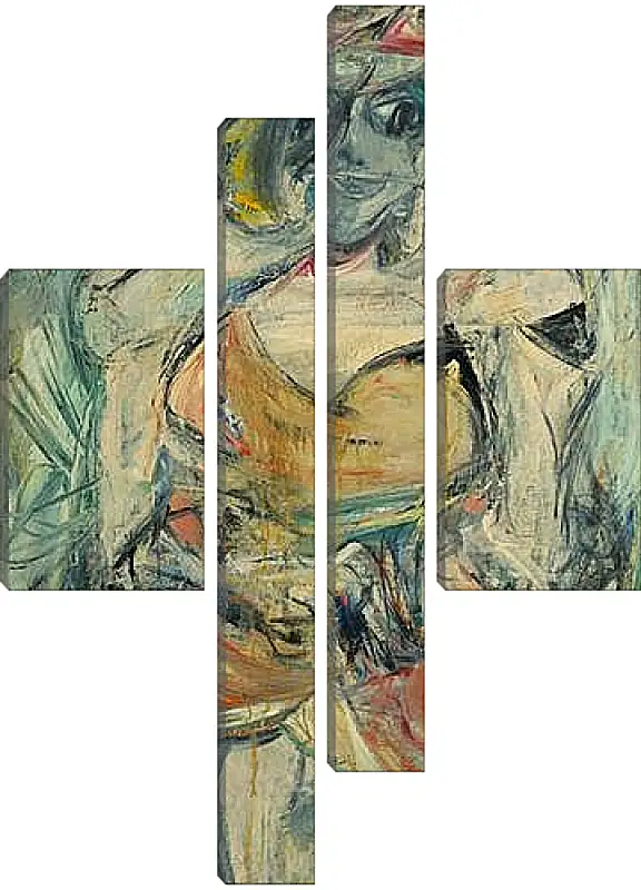Модульная картина - Woman, II. Женщина, II. Виллем де Кунинг