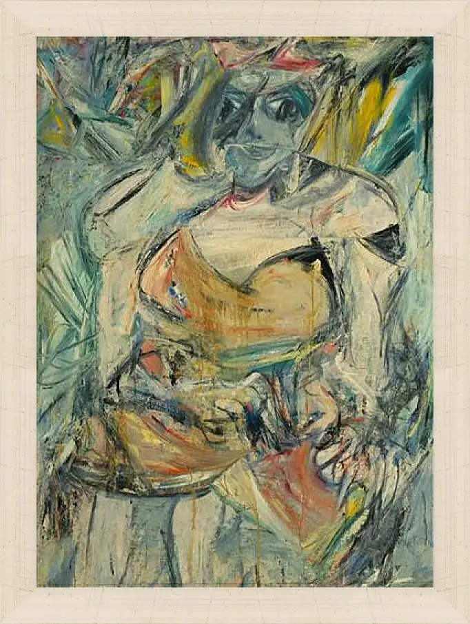 Картина в раме - Woman, II. Женщина, II. Виллем де Кунинг