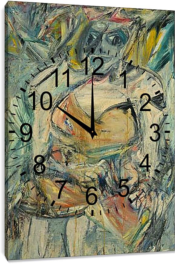Часы картина - Woman, II. Женщина, II. Виллем де Кунинг