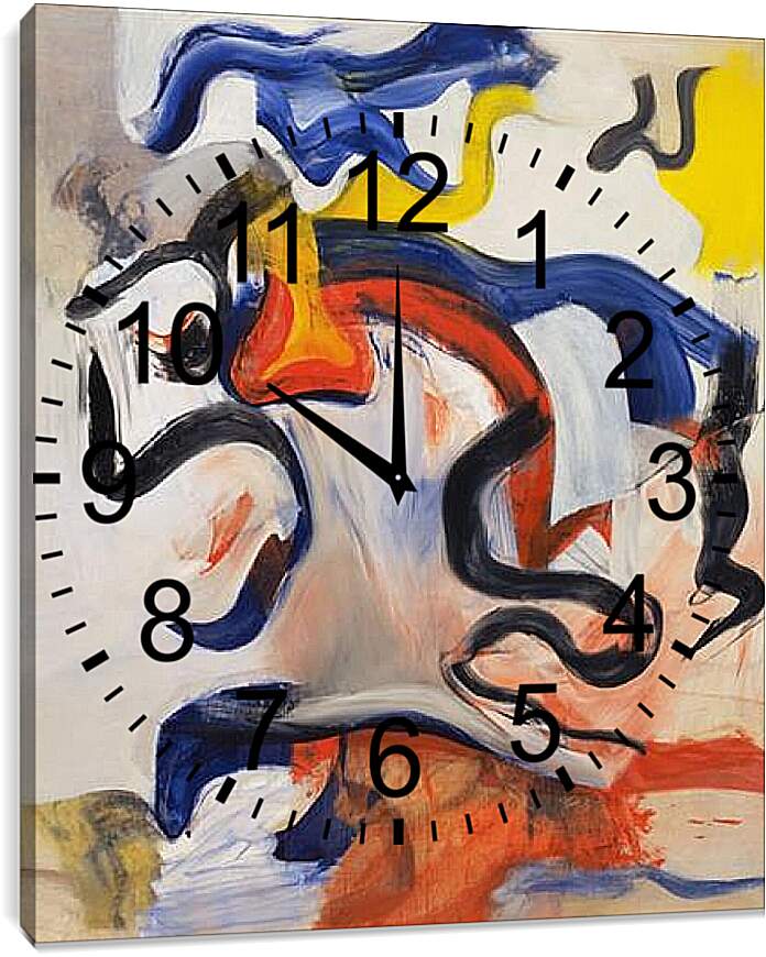 Часы картина - Untitled V. Без названия V. Виллем де Кунинг