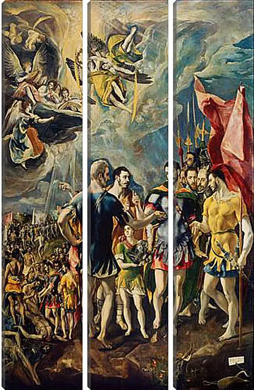 Модульная картина - The martyrdom of Saint Mauritius. Эль Греко