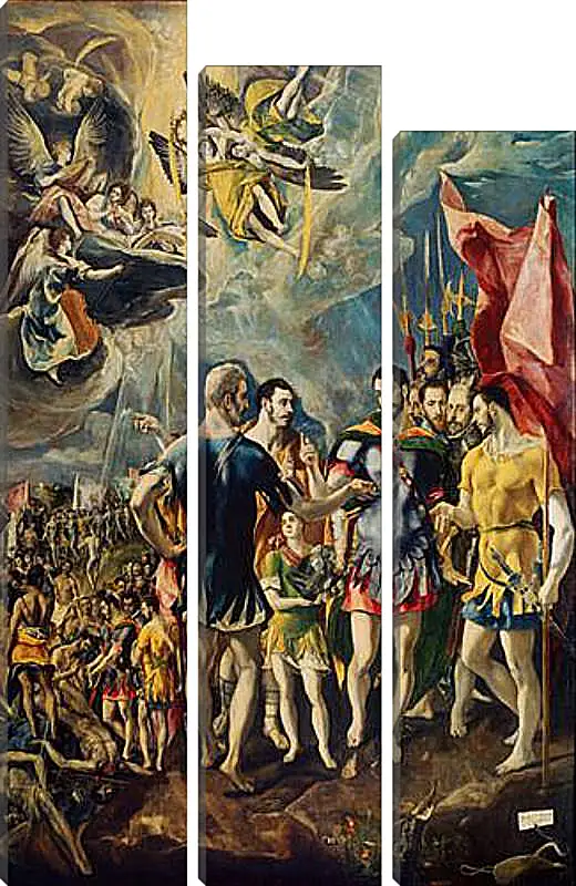 Модульная картина - The martyrdom of Saint Mauritius. Эль Греко