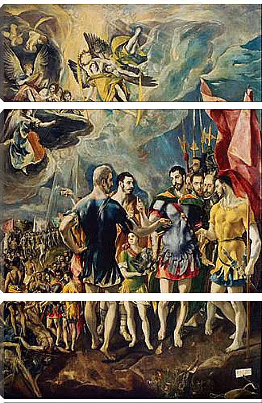 Модульная картина - The martyrdom of Saint Mauritius. Эль Греко