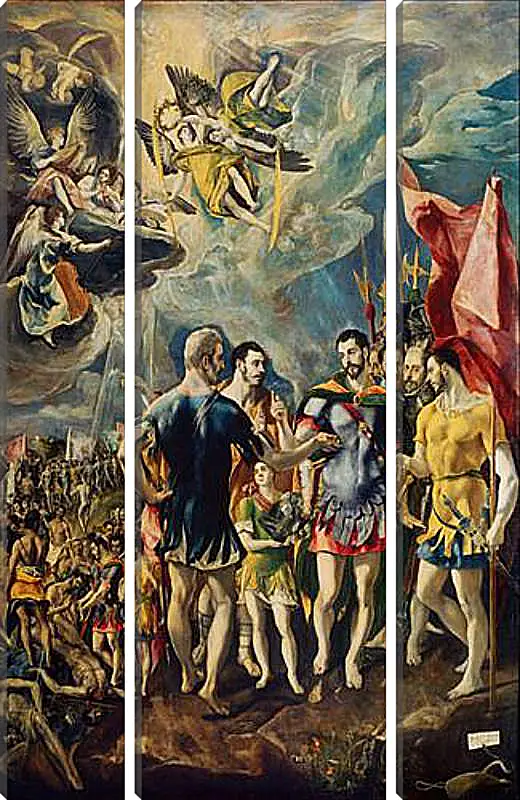 Модульная картина - The martyrdom of Saint Mauritius. Эль Греко