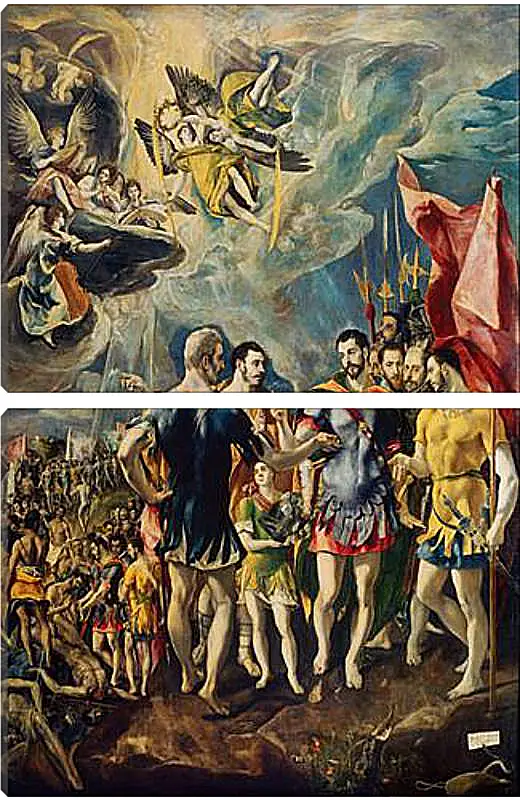 Модульная картина - The martyrdom of Saint Mauritius. Эль Греко