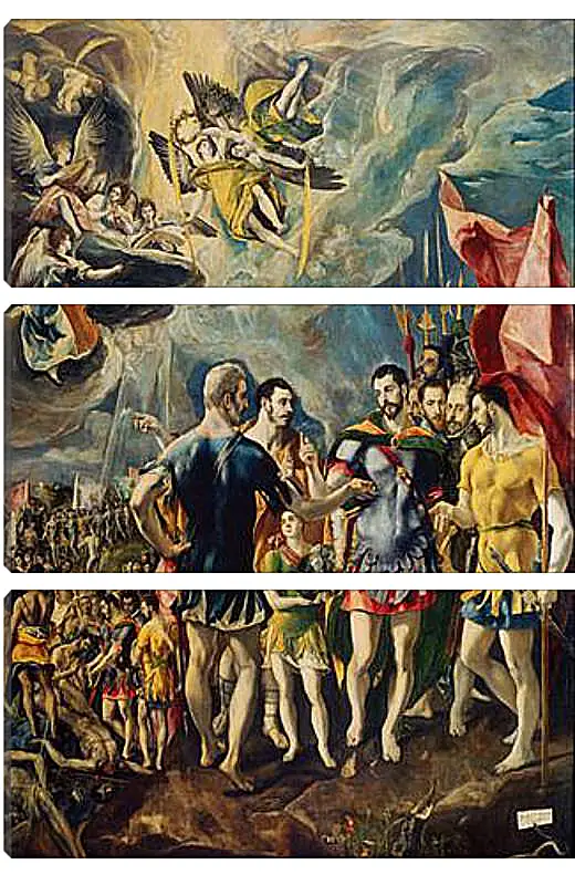 Модульная картина - The martyrdom of Saint Mauritius. Эль Греко