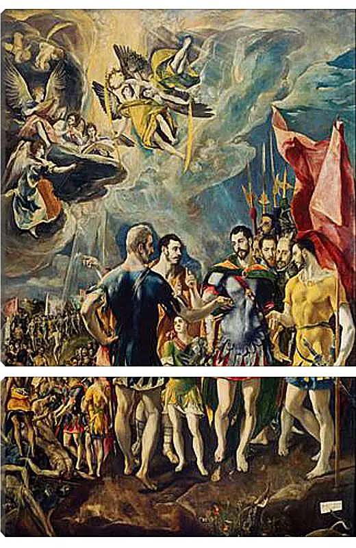 Модульная картина - The martyrdom of Saint Mauritius. Эль Греко