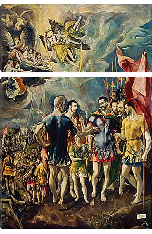 Модульная картина - The martyrdom of Saint Mauritius. Эль Греко