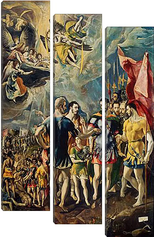 Модульная картина - The martyrdom of Saint Mauritius. Эль Греко