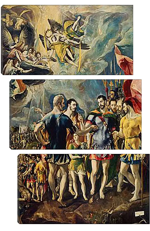 Модульная картина - The martyrdom of Saint Mauritius. Эль Греко