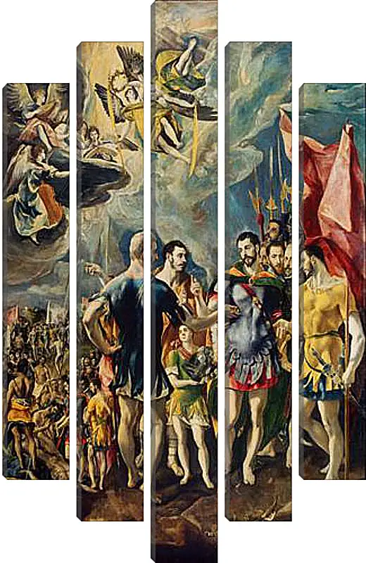 Модульная картина - The martyrdom of Saint Mauritius. Эль Греко