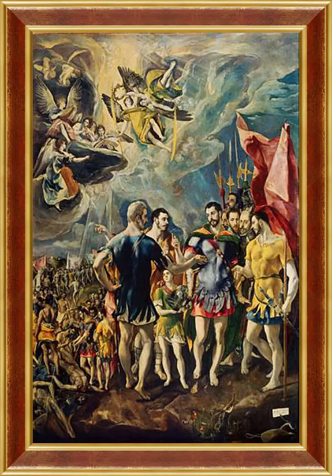 Картина в раме - The martyrdom of Saint Mauritius. Эль Греко