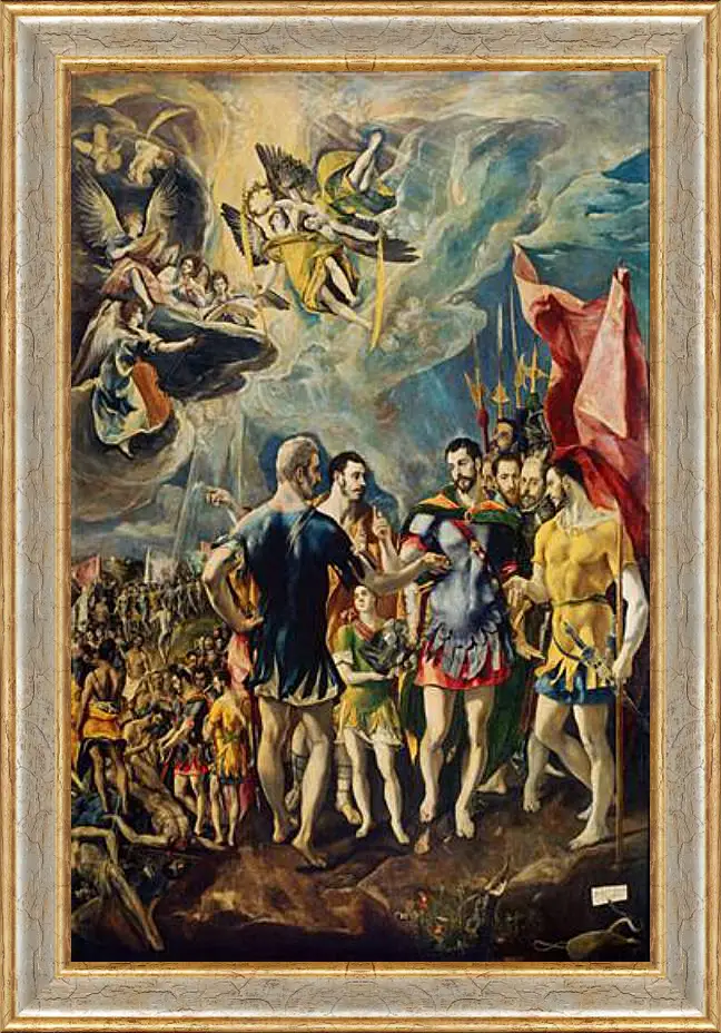 Картина в раме - The martyrdom of Saint Mauritius. Эль Греко