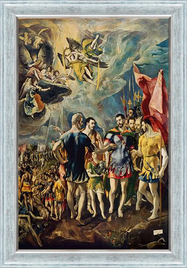 Картина в раме - The martyrdom of Saint Mauritius. Эль Греко