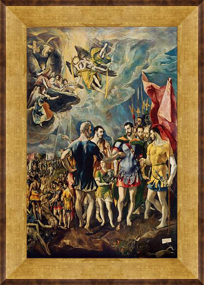 Картина в раме - The martyrdom of Saint Mauritius. Эль Греко