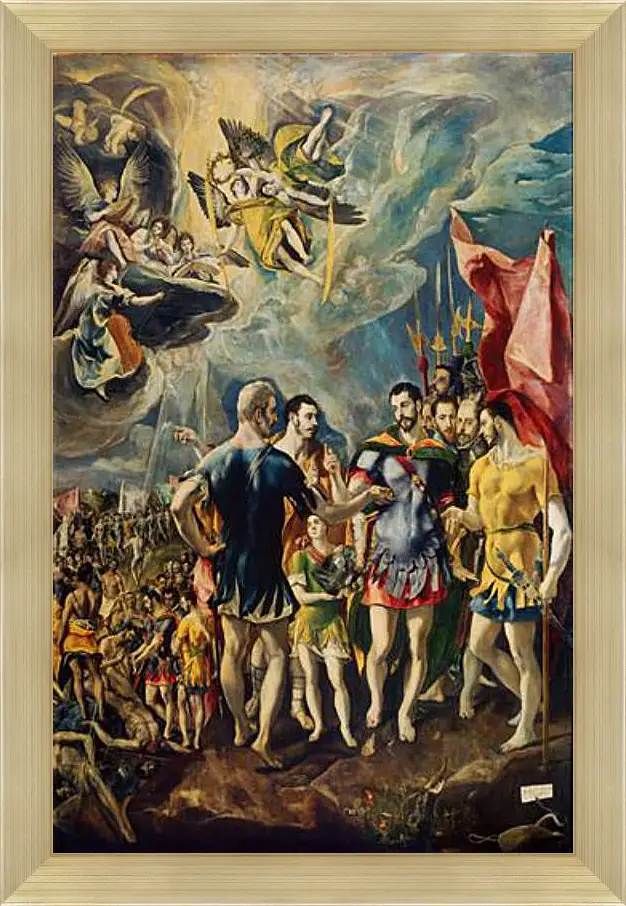 Картина в раме - The martyrdom of Saint Mauritius. Эль Греко