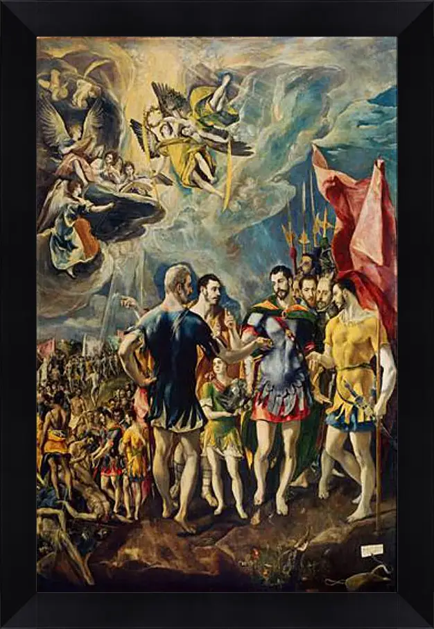 Картина в раме - The martyrdom of Saint Mauritius. Эль Греко