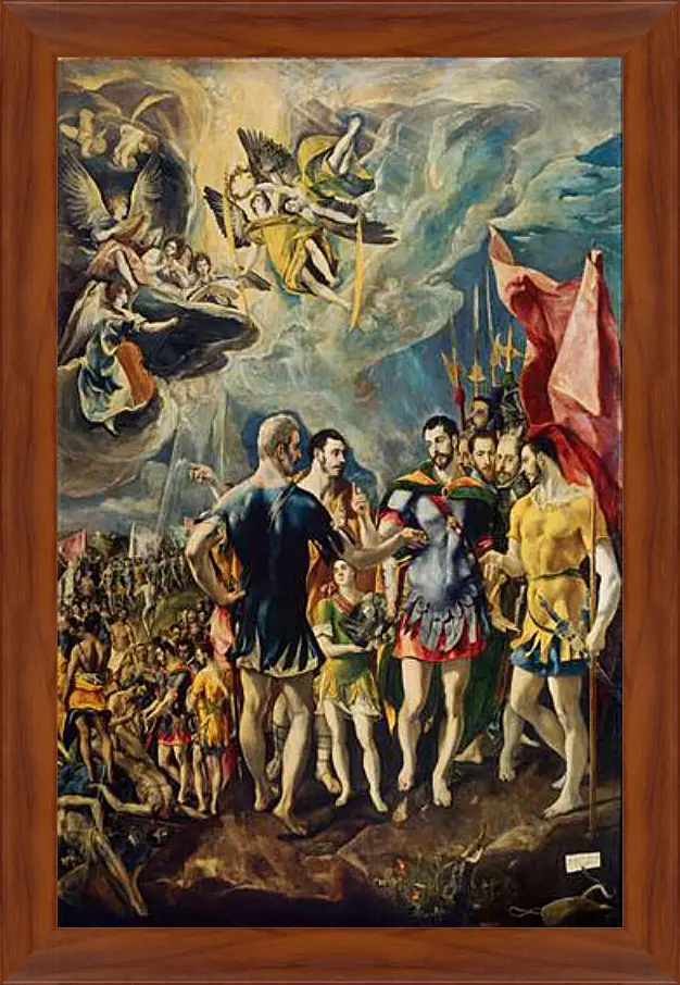 Картина в раме - The martyrdom of Saint Mauritius. Эль Греко