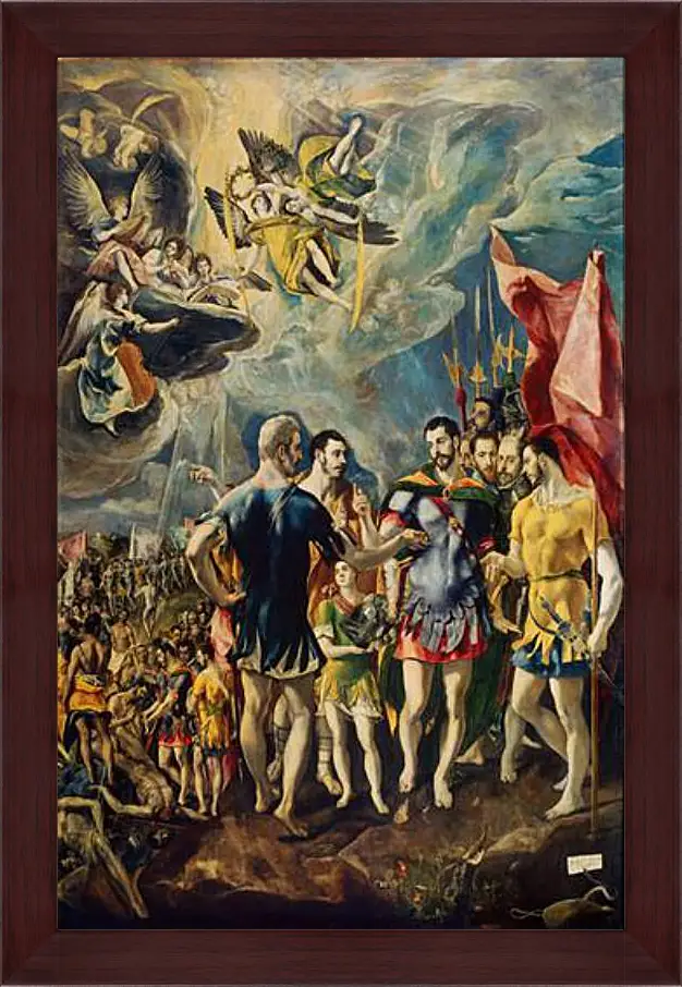 Картина в раме - The martyrdom of Saint Mauritius. Эль Греко