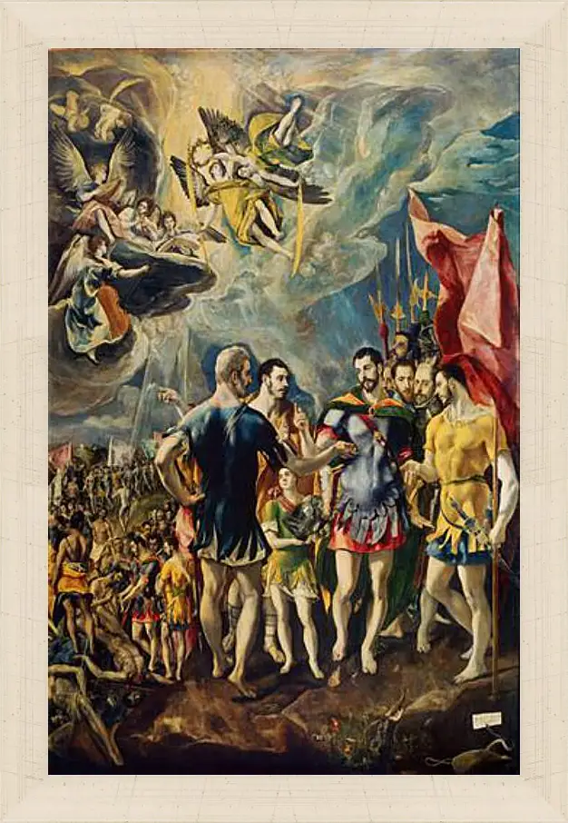 Картина в раме - The martyrdom of Saint Mauritius. Эль Греко