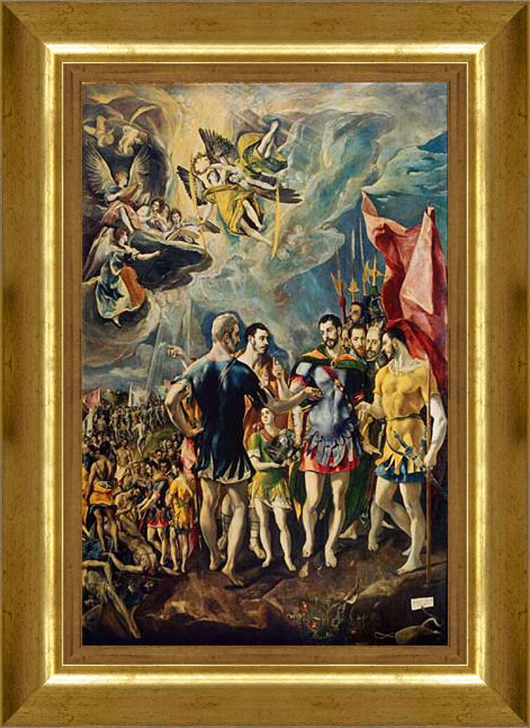 Картина в раме - The martyrdom of Saint Mauritius. Эль Греко