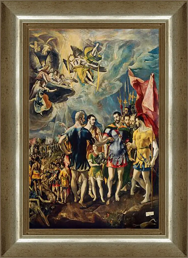 Картина в раме - The martyrdom of Saint Mauritius. Эль Греко