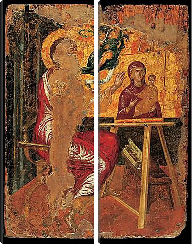 Модульная картина - Saint Luke Drawing the Virgin. Эль Греко