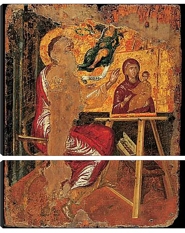 Модульная картина - Saint Luke Drawing the Virgin. Эль Греко