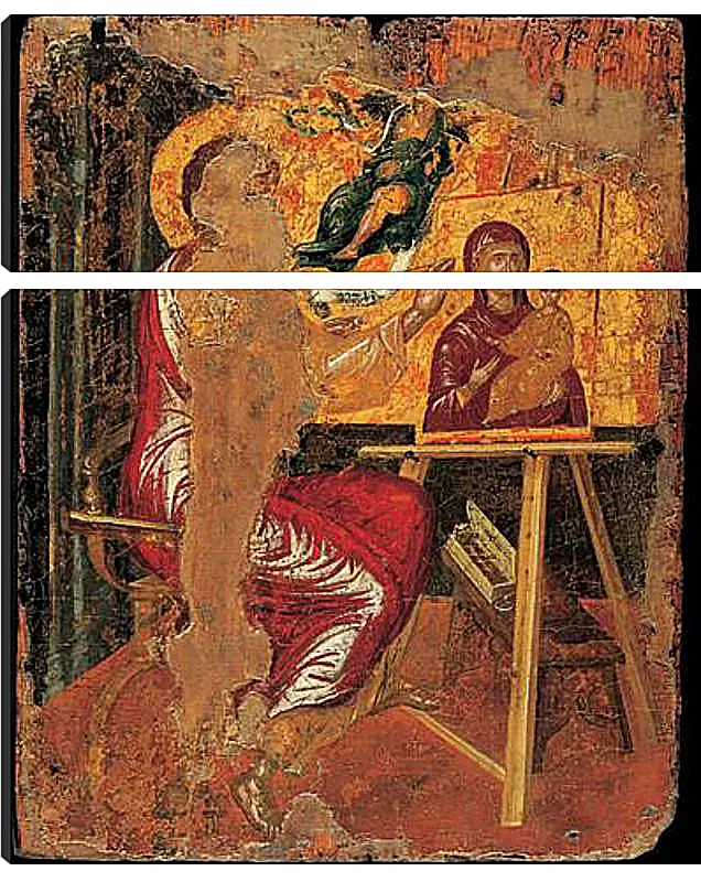 Модульная картина - Saint Luke Drawing the Virgin. Эль Греко