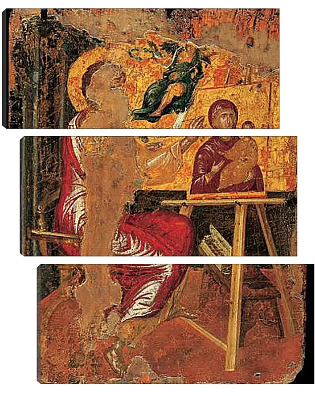 Модульная картина - Saint Luke Drawing the Virgin. Эль Греко