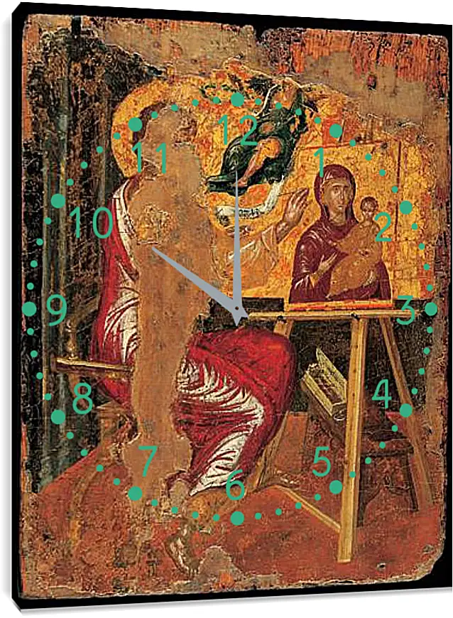 Часы картина - Saint Luke Drawing the Virgin. Эль Греко